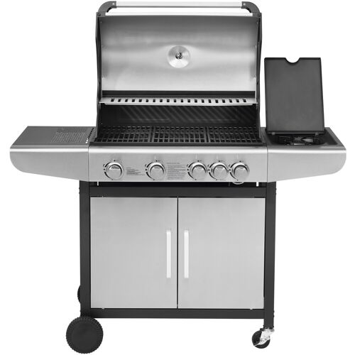 Justus Gasgrill JUSTUS „Ares 4 SU“ Grills Gr. B/H/T: 133 cm x 112 cm x 57 cm, silberfarben (edelstahlfarben) Gasgrills BxTxH: 133x57x112 cm