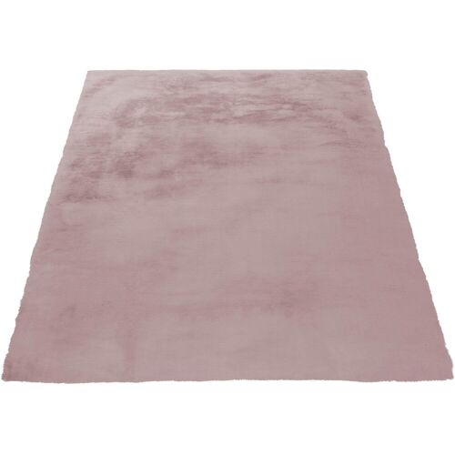 Andas Fellteppich ANDAS "Alvin" Teppiche Gr. B/L: 80 cm x 150 cm, 45 mm, 1 St., rosa Teppich Wohnzimmerteppiche Teppiche Teppich-Kaninchenfell-Optik und Haptik, Kunstfell
