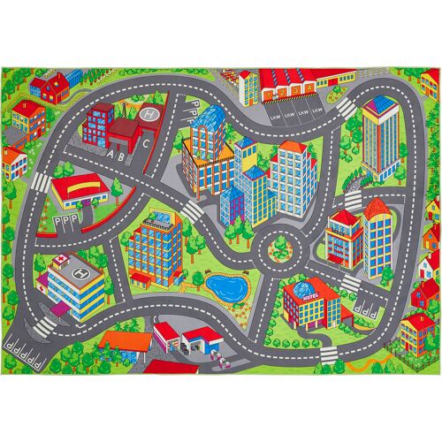 Kinderteppich ANDIAMO "Street" Teppiche Gr. B/L: 140 cm x 200 cm, 5 mm, 1 St., bunt (multi) Kinder Kinderzimmerteppiche