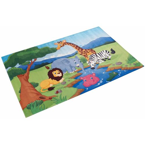 Kinderteppich BÖING CARPET "Lovely Kids 403" Teppiche Gr. B/L: 140 cm x 200 cm, 6 mm, 1 St., bunt Kinder Kinderzimmerteppiche