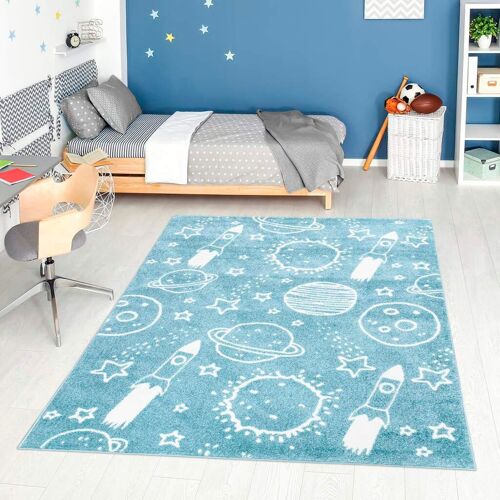 Kinderteppich CARPET CITY "ANIME912" Teppiche Gr. B/L: 160 cm x 230 cm, 11 mm, 1 St., blau Kinder Kinderzimmerteppiche