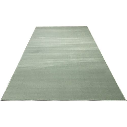 my home Teppich Paddy, rechteckig, 7 mm Höhe, Uni Teppich, Wohnzimmer B/L: 120 cm x 170 cm, mm, 1 St. grün Esszimmerteppiche Teppiche nach Räumen