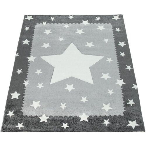 Kinderteppich PACO HOME "Ela 398" Teppiche Gr. B/L: 160 cm x 230 cm, 17 mm, 1 St., grau Kinder Kinderzimmerteppiche