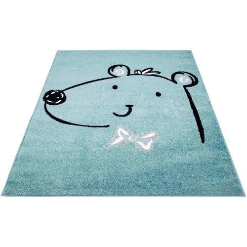 Kinderteppich CARPET CITY "Bubble Kids 1333" Teppiche Gr. B/L: 160 cm x 225 cm, 11 mm, 1 St., blau Kinder Kinderzimmerteppiche