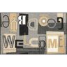 Teppich WASH+DRY BY KLEEN-TEX "Welcome Goodbye" Teppiche Gr. B/L: 75 cm x 120 cm, 1 St., bunt Bunte Teppiche