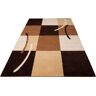 Teppich MY HOME "Felton" Teppiche Gr. B/L: 240 cm x 320 cm, 11 mm, 1 St., braun Esszimmerteppiche weiche Haptik, Muster, mehrfarbig, kariert