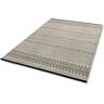 Teppich ASTRA "Claudia" Teppiche Gr. B/L: 170 cm x 240 cm, 10 mm, 1 St., schwarz (schwarz, weiß) Baumwollteppiche Kurzflor, Wohnzimmer