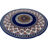 Teppich HOME AFFAIRE "Shari" Teppiche Gr. Ø 140 cm, 7 mm, 1 St., blau (hellblau) Orientalische Muster