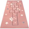 Kinderteppich HANSE HOME "Jump" Teppiche Gr. B/L: 100 cm x 250 cm, 9 mm, 1 St., rosa Kinder Kinderzimmerteppiche