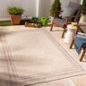 Teppich SURYA "Traditional 2372" Teppiche Gr. B/L: 160 cm x 213 cm, 4 mm, 1 St., braun (tan) Esszimmerteppiche Teppich In- Outdoor Boho Jute-Optik, Balkon, Terrasse, Garten, Beige