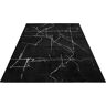 Teppich HOME AFFAIRE "Osaka" Teppiche Gr. B/L: 160 cm x 230 cm, 12 mm, 1 St., silberfarben (schwarz, silberfarben) Esszimmerteppiche