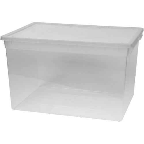 Kreher Aufbewahrungsbox, mit Deckel, Größe XXL B/H/T: 52 cm x 31 37,6 grau Aufbewahrungsbox Aufbewahrung Ordnung Wohnaccessoires