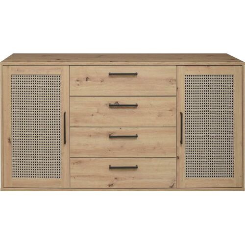 Mäusbacher Kommode MÄUSBACHER Sideboards Gr. B/H/T: 178 cm x 87 cm x 45 cm, ohne Füße, 4, braun (asteiche) Kommode