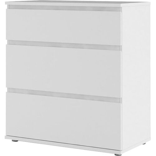 Kommode HOME AFFAIRE "Nova" Sideboards Gr. B/H/T: 76,8 cm x 83,7 cm x 40,0 cm, 3, weiß Schubladenkommode Schubladenkommoden