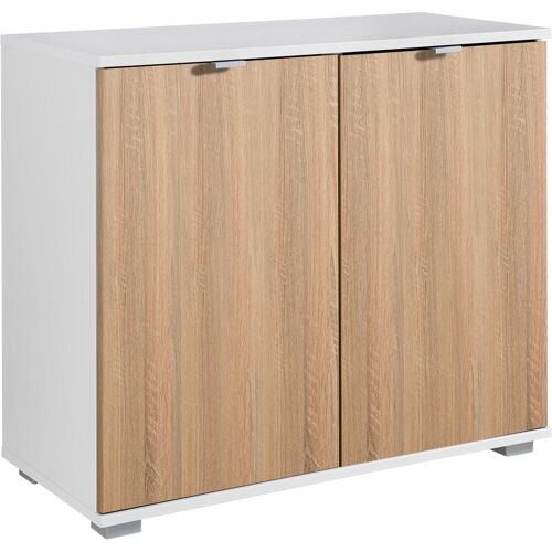 Priess Hochkommode PRIESS Sideboards Gr. B/H/T: 82 cm x 71 cm x 38 cm, weiß (weiß, struktureichefarben hell) Türkommode Türkommoden