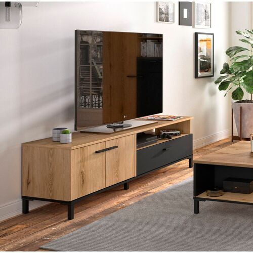 Gami Lowboard GAMI „Trust“ Sideboards Gr. B/H/T: 160 cm x 47 cm x 40 cm, braun (eiche helvezia) TV-Sideboard TV-Sideboards mit einer Schublade