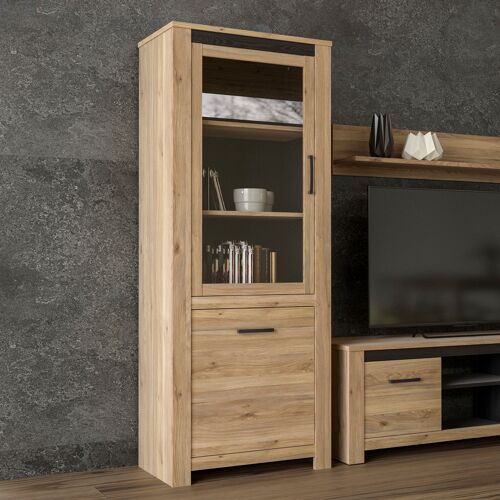 Forte Highboard FORTE Sideboards Gr. B/H/T: 77 cm x 191,7 cm x 42,2 cm, braun (mauvella eiche, cabezone eiche) Highboards