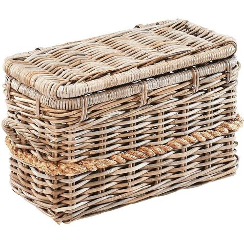 Truhe LOCKER Truhen Gr. B/H/T: 50 cm x 31 cm x 26 cm, beige (natur) Truhe