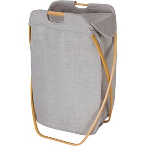 Möve Bamboo Klappbarer Wäschekorb - Farbe: grey - 081 (4-4198)