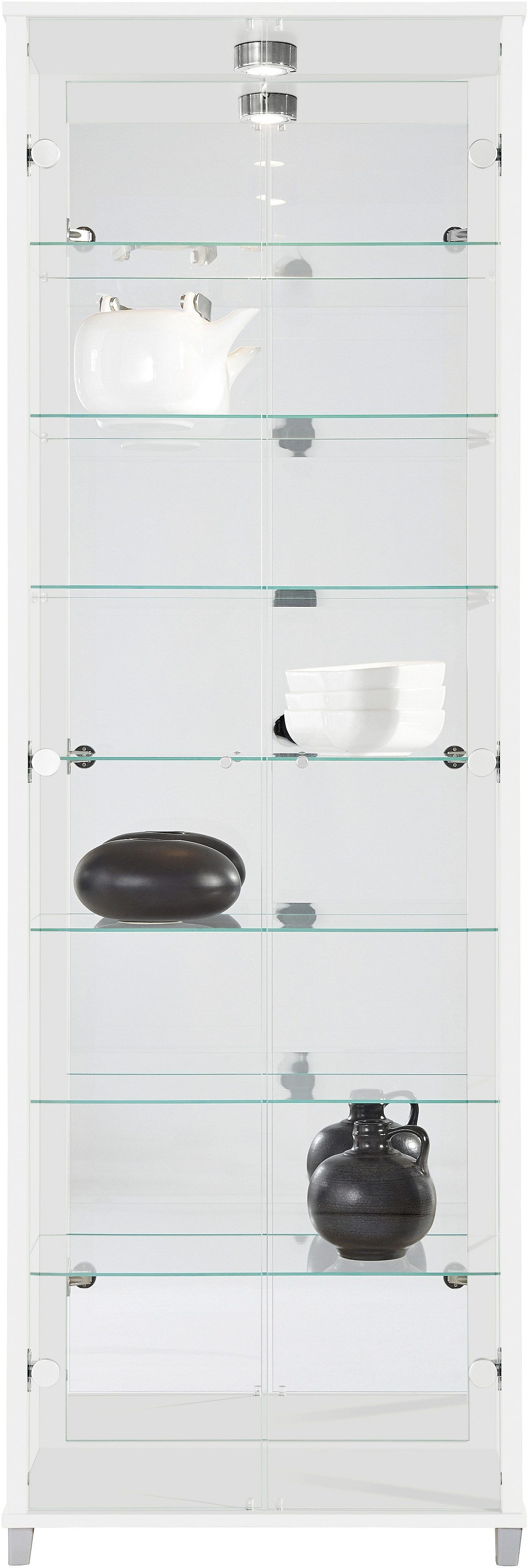 Vitrine FIF MÖBEL Schränke Gr. B/H/T: 58 cm x 172 cm x 33 cm, weiß Vitrinen