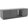 Lowboard COTTA "Norma" Sideboards Gr. B/H/T: 190 cm x 59 cm x 50 cm, 1, grau (ony x grey, rovere gessato) Lowboards Rückwand als Hingucker