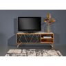 Lowboard GUTMANN FACTORY "Lennon" Sideboards Gr. B/H/T: 140 cm x 54 cm x 42 cm, schwarz (natur, schwarz) Lowboards