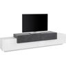 TV-Board INOSIGN "Coro" Sideboards Gr. B/H/T: 240 cm x 51,6 cm x 45 cm, schwarz-weiß (weiß hochglanz, schieferfarben) TV-Lowboards