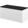 Truhe TEMAHOME "KNIGHT" Truhen Gr. B/H/T: 89 cm x 43,2 cm x 39,2 cm, schwarz-weiß (weiß, schwarz) Truhe