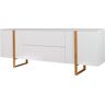 Sideboard TENZO "BIRKA" Sideboards Gr. B/H/T: 216 cm x 78 cm x 43 cm, 2, weiß Sideboards Sanft Schliessung