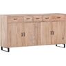 Sideboard GUTMANN FACTORY "Georgia" Sideboards Gr. B/H/T: 165 cm x 87 cm x 42 cm, 5, beige (natur) Sideboards