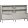 Hochschrank WOOOD "Combi-Klink" Schränke Gr. B/H/T: 200 cm x 120 cm x 46 cm, grau Sideboard Sideboards