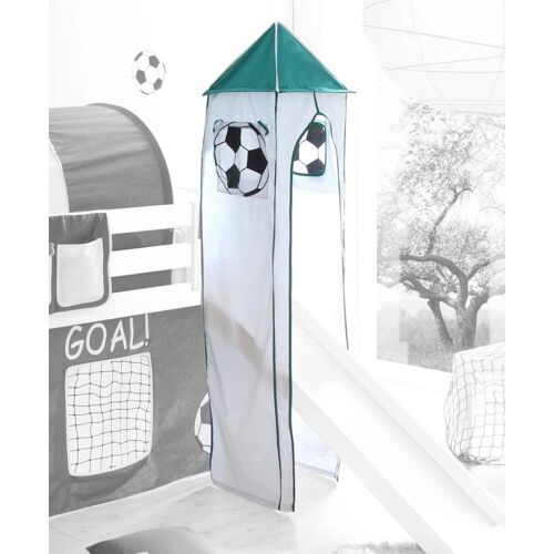 Ticaa Bettturm TICAA Spieltunnel Gr. B/H/L: 45 cm x 190 cm x 45 cm, weiß (grün) Kinder Bett-Zubehör Hochbett-Turm Zubehör für Kinderbetten Spieltunnel