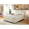 Boxspringbett HOME AFFAIRE "Calloway" Komplettbetten Gr. Struktur (100% Polyester), Liegefläche B/L: 140 cm x 220 cm, H3, 7-Zonen-Kaltschaummatratze, beige Boxspringbett Boxspringbetten ohne Bettkasten