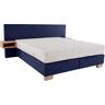 Boxspringbett ADA TRENDLINE "Daria" Komplettbetten Gr. Chenille GCP, Liegefläche B/L: 180 cm x 200 cm, Gewicht bis: 80 kg + 80 kg H2 + H2, 7-Zonen-Tonnentaschen-Federkern-Partnermatratze, blau (blau gcp 106) Boxspringbett Boxspringbetten ohne Bettkasten