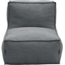 Sofaelement DOMO COLLECTION "Fiu: einfach aufblasbar, für Camping, Garten, Terrasse, Balkon" Polsterelemente Gr. Flachgewebe, grau (dunkelgrau) Gartensofas