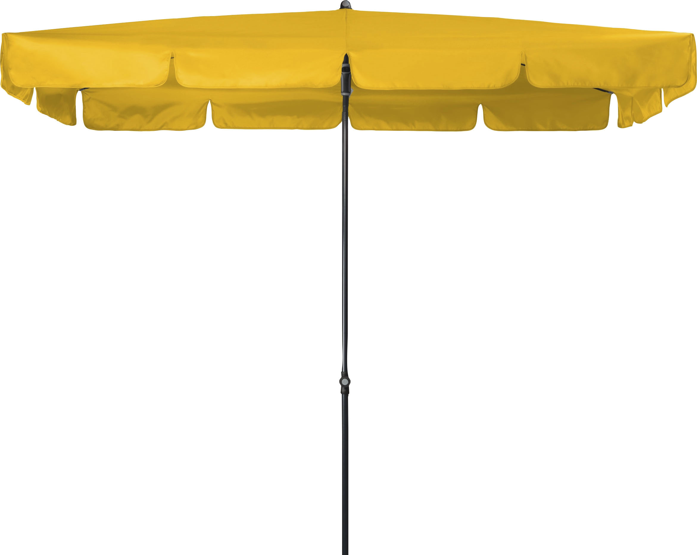 Doppler Rechteckschirm DOPPLER "Sunline" Standschirme gelb Sonnenschirme UV-beständig, Maße: 260x150 cm