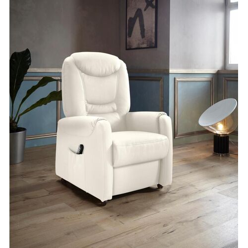 Sit&More TV-Sessel SIT&MORE „Morten“ Sessel Gr. NaturLEDER, 2-motorig, ohne Aufstehhilfe, B/H/T: 76 cm x 111 cm x 78 cm, beige (creme) Fernsehsessel und TV-Sessel in Größe S, wahlweise mit Motor Aufstehhilfe