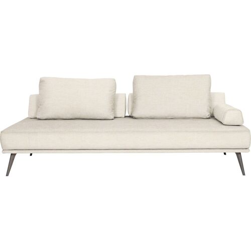 Furninova Recamiere FURNINOVA „Alexa Daybed“ Sofas Gr. B/H/T: 202 cm x 40 cm x 102 cm, Struktur, weiß (snow) Longchair Longchairs Daybed inklusive 2 Rückenkissen, Stützkissen und 1 Armlehnkissen