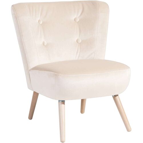 Max Winzer Sessel MAX WINZER „Nikki“ Gr. Samtvelours, B/H/T: 72 cm x 80 cm x 67 cm, beige (creme) Einzelsessel Sessel