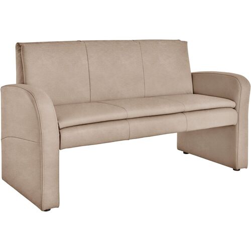 Exxpo – Sofa Fashion Polsterbank EXXPO – SOFA FASHION „Cortado“ Sitzbänke Gr. B/H/T: 162 cm x 89 cm x 67 cm, Luxus-Microfaser, beige Polsterbänke Frei im Raum stellbar