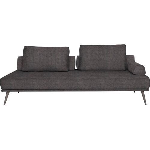 Furninova Recamiere FURNINOVA „Alexa Daybed“ Sofas Gr. B/H/T: 202 cm x 40 cm x 102 cm, Struktur, grau Longchair Longchairs Daybed inklusive 2 Rückenkissen, Stützkissen und 1 Armlehnkissen