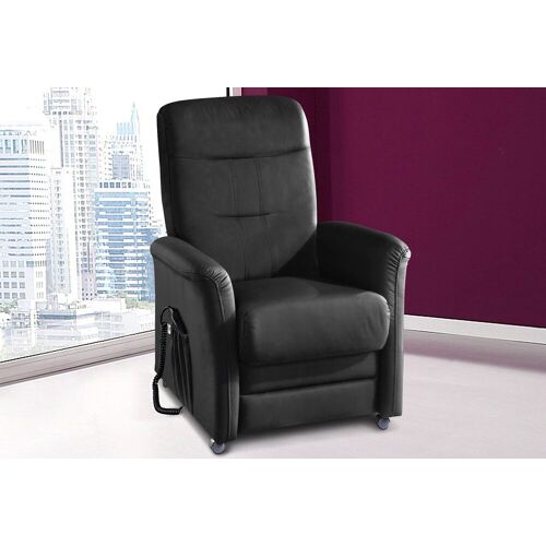 Sit&More TV-Sessel SIT&MORE „Charlie“ Sessel Gr. NaturLEDER, mit Motor-mit Aufstehhilfe, B/H/T: 76 cm x 103 cm x 91 cm, schwarz Fernsehsessel und TV-Sessel wahlweise mit Motor Aufstehhilfe