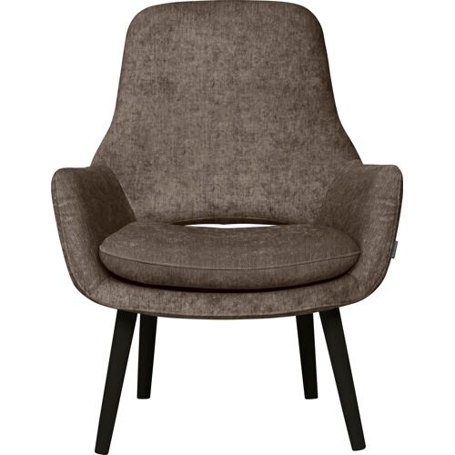 Furninova Cocktailsessel FURNINOVA „Bowery“ Sessel Gr. Velours, B/H/T: 76 cm x 93 cm x 76 cm, braun (earth) Clubsessel Cocktailsessel im skandinavischen Design