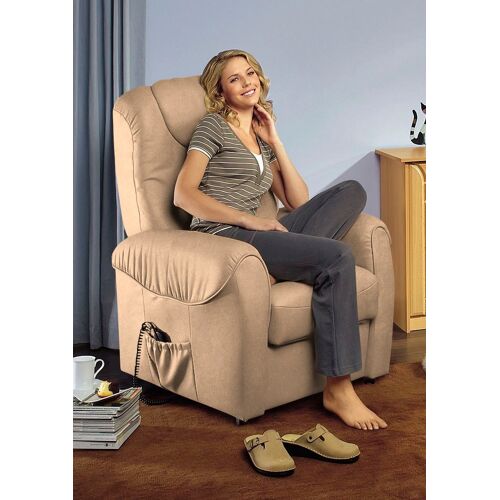 Sit&More TV-Sessel SIT&MORE „Bastian“ Sessel Gr. Luxus-Microfaser ALTARA NUBUCK, mit Motor-mit Aufstehhilfe, Aufstehhilfe, B/H/T: 75 cm x 110 cm x 92 cm, braun (café) Fernsehsessel und TV-Sessel wahlweise manuell verstellbar oder mit Motor Aufstehhilfe