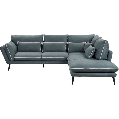 Leonique Ecksofa LEONIQUE „Mara“ Sofas Gr. B/H/T: 277 cm x 64 cm x 238 cm, Flachgewebe, Ottomane rechts, grau (niagara, light grey) Ecksofas ausgezeichnet mit dem GERMAN DESIGN AWARD SPECIAL 2021