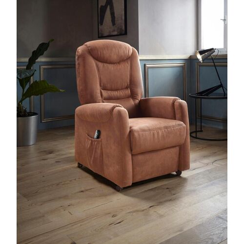 Sit&More TV-Sessel SIT&MORE „Morten“ Sessel Gr. Luxus-Microfaser, 2-motorig, ohne Aufstehhilfe, B/H/T: 76 cm x 115 cm x 78 cm, braun (cognac) Fernsehsessel und TV-Sessel Sessel in Größe L, wahlweise mit Motor Aufstehhilfe