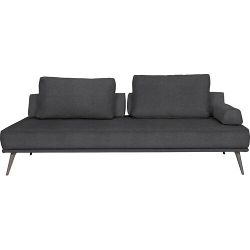 Furninova Recamiere FURNINOVA „Alexa Daybed“ Sofas Gr. B/H/T: 202 cm x 40 cm x 102 cm, Luxus-Microfaser, grau (grey) Longchair Longchairs Daybed inklusive 2 Rückenkissen, Stützkissen und 1 Armlehnkissen