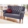 Chesterfield-Sofa HOME AFFAIRE "Lord" Sofas Gr. B/H/T: 138 cm x 93 cm x 84 cm, Struktur fein, lila (purple) Chesterfieldsofas