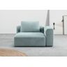 1,5-Sitzer RAUM.ID "Cushid" Sofas Gr. B/H/T: 134 cm x 62 cm x 109 cm, Cord, Armlehne rechts, blau (bleu) 2-Sitzer Sofas