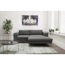 Ecksofa DOMO COLLECTION "Modica L-Form" Sofas Gr. B/H/T: 244 cm x 83 cm x 173 cm, Cord, Recamiere rechts, grau Ecksofas moderne Optik mit großzügiger RecamiÃ¨re, auch in Cord